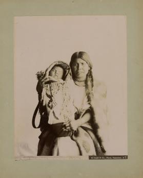 Blackfoot Mother and child at Gleichen, N.W.T.