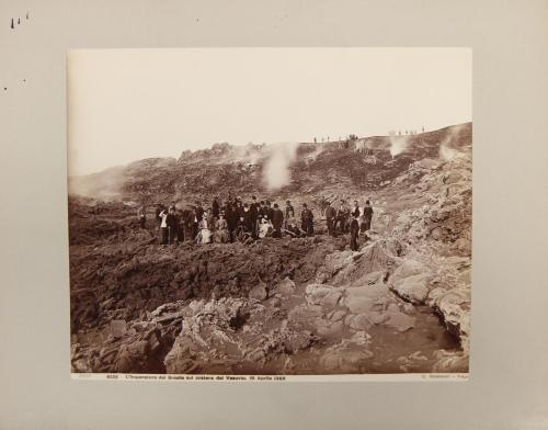 Emperor of Brazil on the Crater of Vesusius
