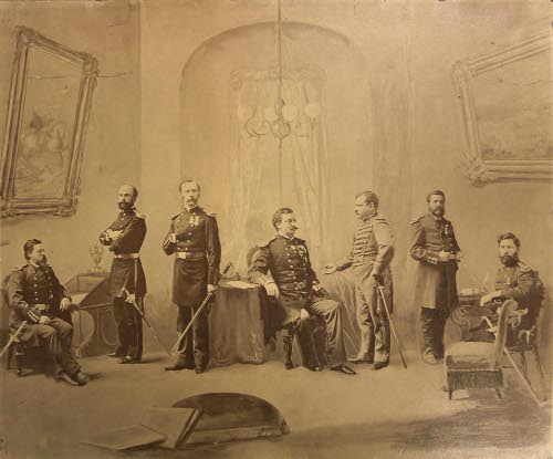 Seven Officers from the First Regiment of Infantry, Vermont National Guard
