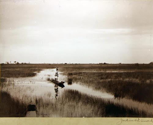 Seminole in Canoe