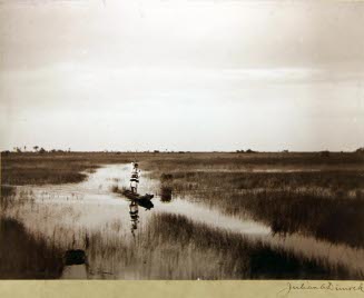 Seminole in Canoe
