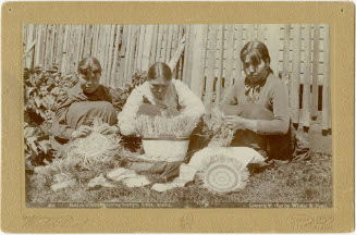 Native Women Weaving