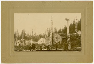 Totems at Kassa-an, Alaska