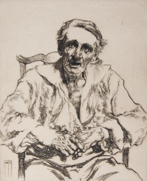 Old Man with open mouth