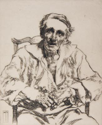 Old Man with open mouth