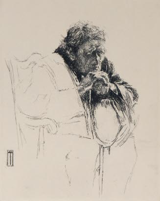 Old Man With A Stick