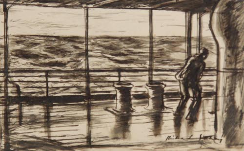 A Wet Day at Sea
