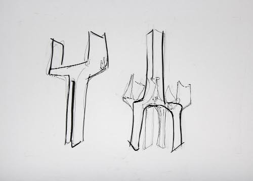 Studies for the Sculpture Tree of Knowlege