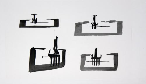 Studies for the Sculpture Tree of Knowlege