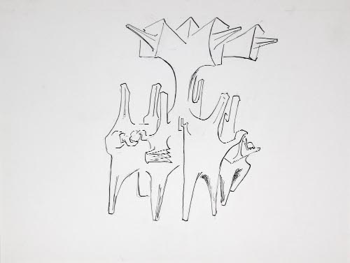Studies for the Sculpture Tree of Knowlege