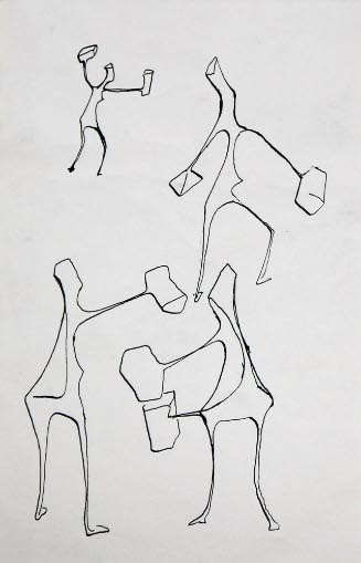Studies for the Sculpture Tree of Knowledge
