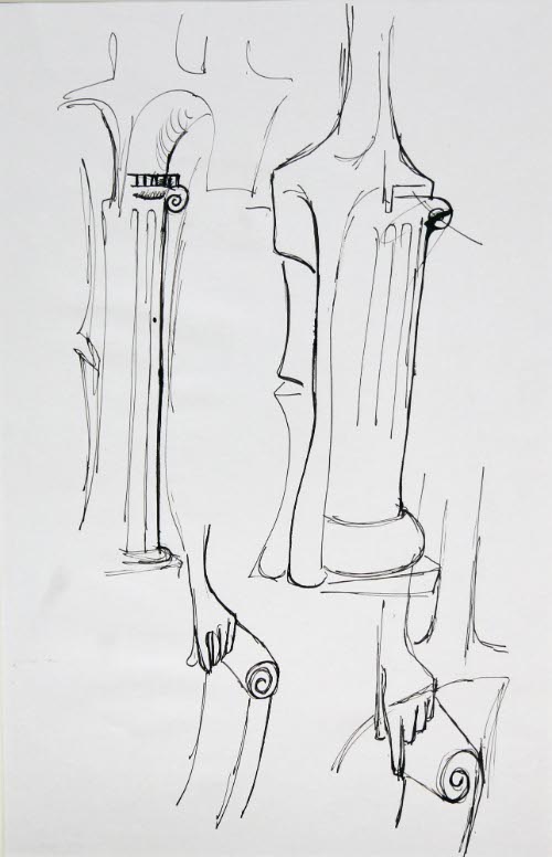 Studies for the Sculpture Tree of Knowlege