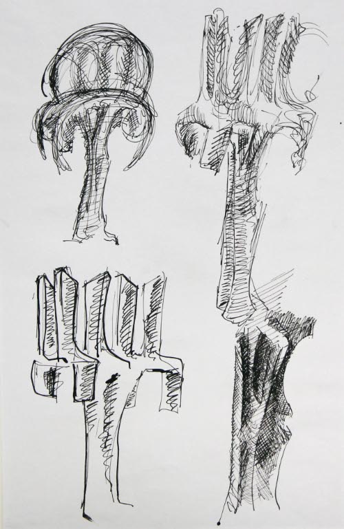 Studies for the Sculpture Tree of Knowledge