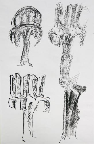 Studies for the Sculpture Tree of Knowledge