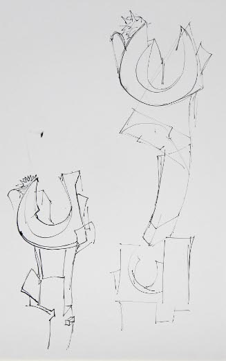 Studies for the Sculpture Tree of Knowlege