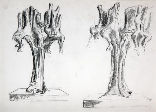 Studies for the Sculpture Tree of Knowlege