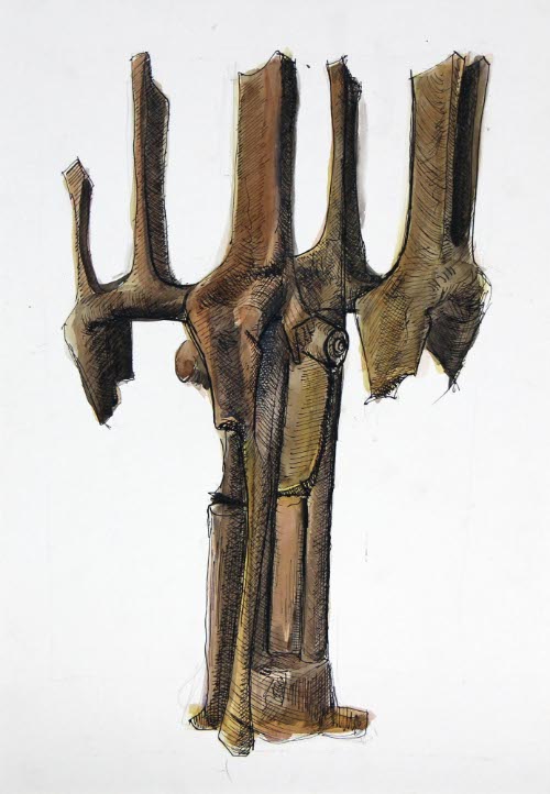 Studies for the Sculpture Tree of Knowlege