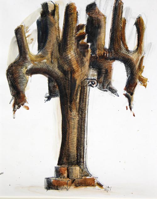 Studies for the Sculpture Tree of Knowlege