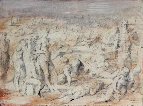 Figures on the Beach, Coney Island