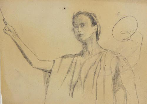 Figure With Raised Arm