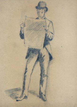 Man Reading a Newspaper