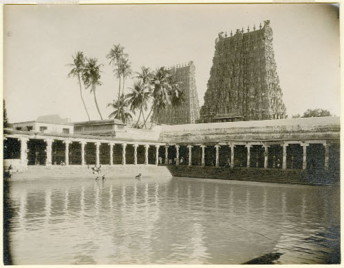 Bathing Tank, Temple at Madura, India