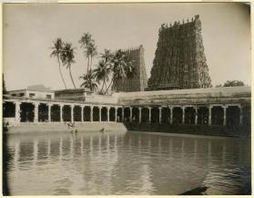 Bathing Tank, Temple at Madura, India