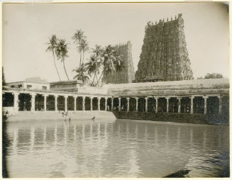 Bathing Tank, Temple at Madura, India