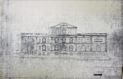 Architectual drawings of Fleming Museum
