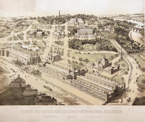 View of the ground and building International Exhibition