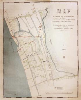 MAP of the Spanish and American Trenches