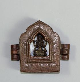 Amulet box with Buddha