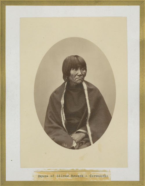 Squaw of Silver Brooch