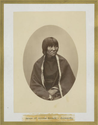 Squaw of Silver Brooch