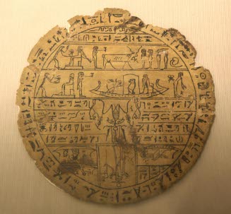 Hypocephalus of linen and plaster