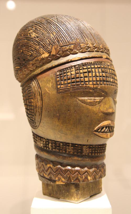 Carved head