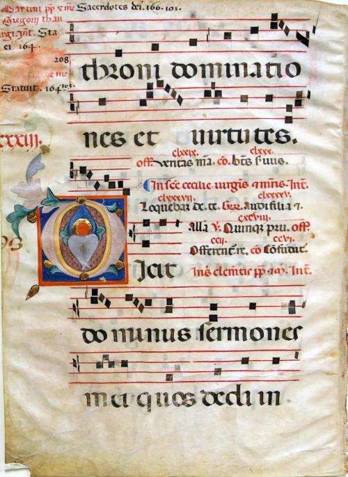 Illuminated Music Manuscript