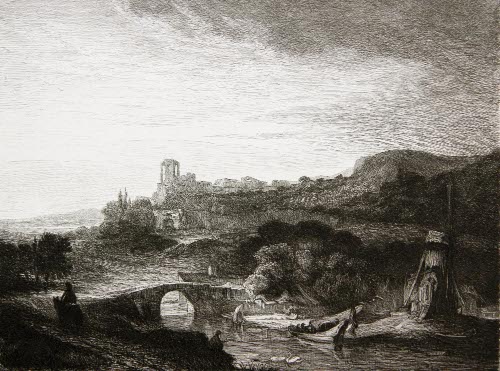 Landschaft Mit Ruinen