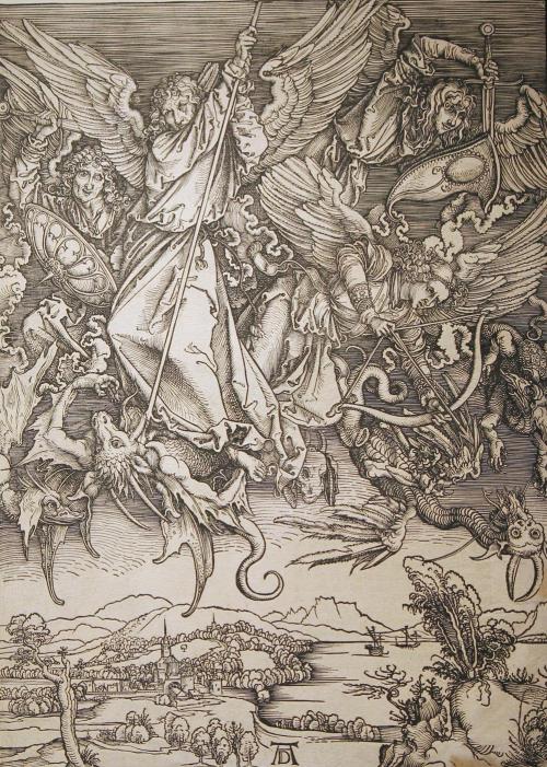 St. Michael and His Angels Fighting the Dragon