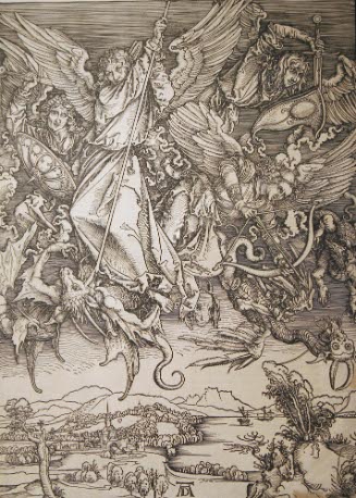 St. Michael and His Angels Fighting the Dragon