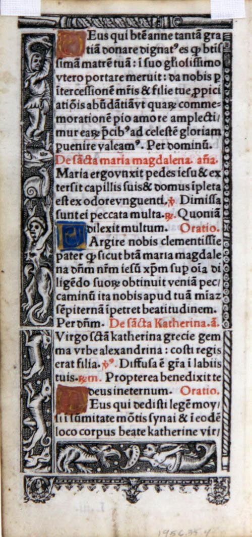Illuminated page from Book of Hours