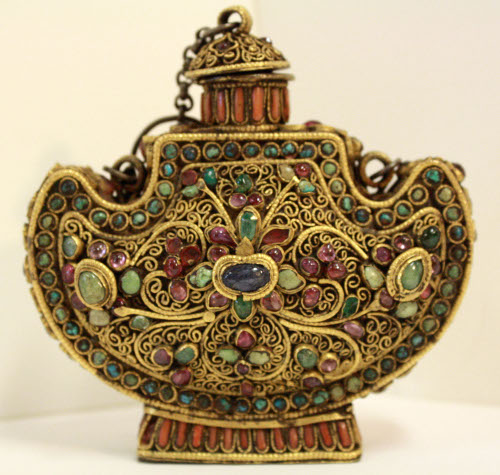 Jeweled flask