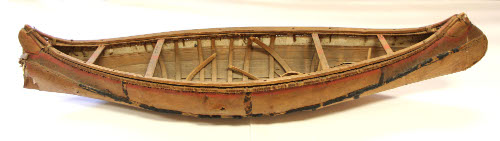 Model of canoe