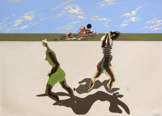 Man and Woman on Beach