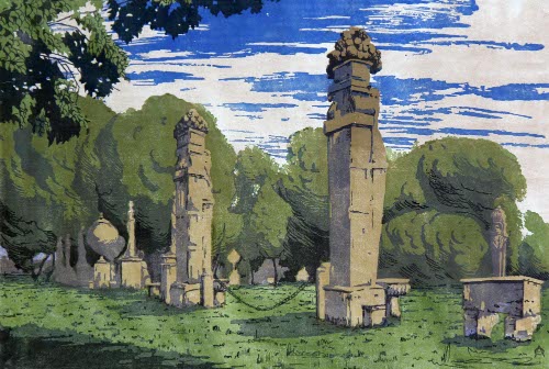 Scene with architectural elements