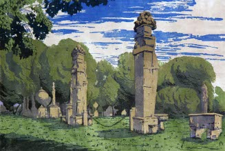 Scene with architectural elements