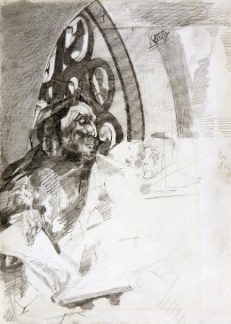 Monk Under an Arch
