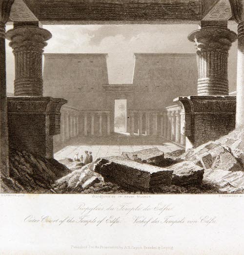 Outer Court of the Temple at Edfu