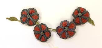 Raffia flower spray