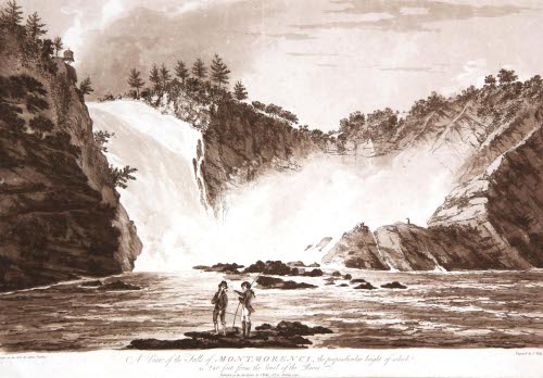A View of the Falls of Montmorenci The Perpindicular Height of Which is 240 Feet ...